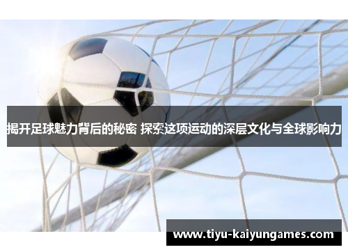 揭开足球魅力背后的秘密 探索这项运动的深层文化与全球影响力