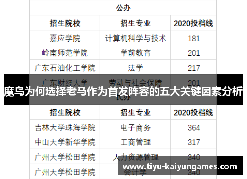 魔鸟为何选择老马作为首发阵容的五大关键因素分析 魔鸟为何选择老马作为首发阵容的五大关键因素分析